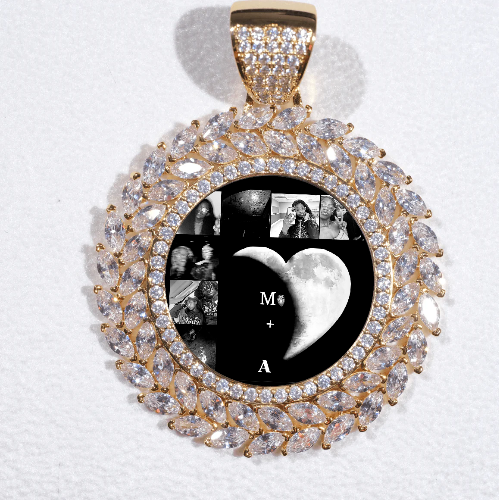 Large 3D Wheat Ear Custom Picture Pendant