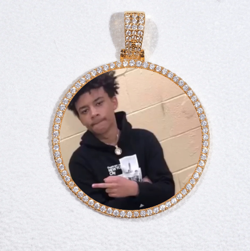 MEDIUM 3D CIRCLE CUSTOM PICTURE PENDANT