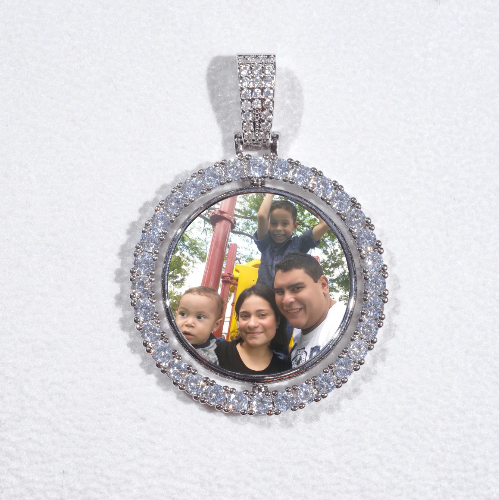 3D Spinning 2-Faced Custom Picture Pendant