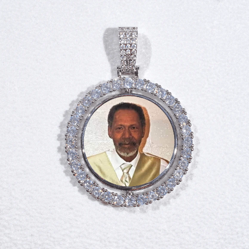 3D Spinning 2-Faced Custom Picture Pendant