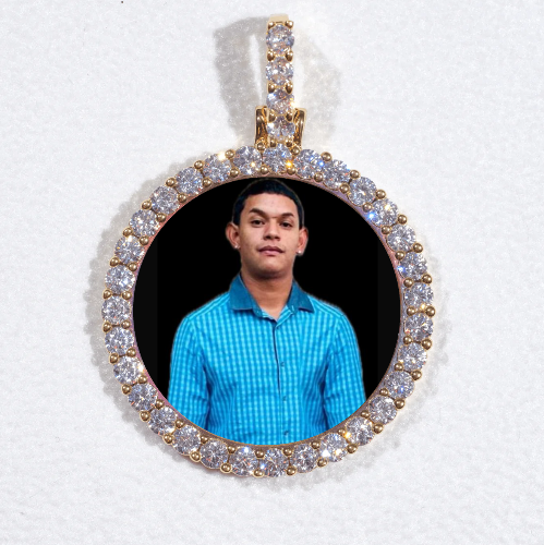 3D CIRCLE CUSTOM PICTURE PENDANT SMALL SIZE