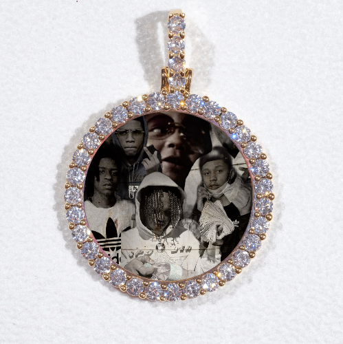 3D CIRCLE CUSTOM PICTURE PENDANT SMALL SIZE