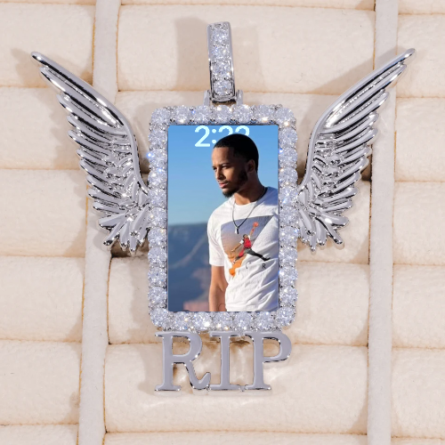 RIP WING 3D CUSTOM PICTURE PENDANT