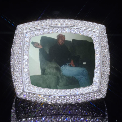 3D CUSTOM PICTURE ICED RING