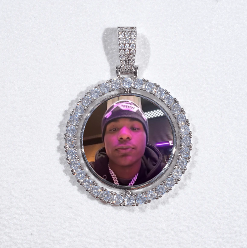 3D Spinning 2-Faced Custom Picture Pendant