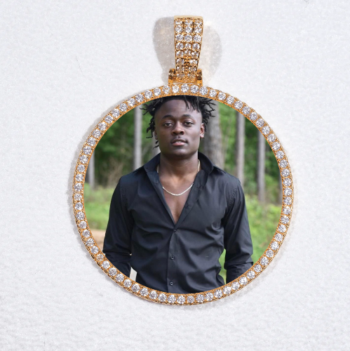 MEDIUM 3D CIRCLE CUSTOM PICTURE PENDANT