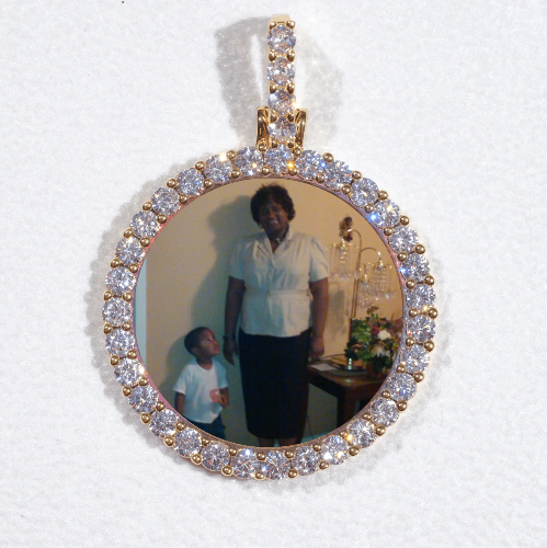 3D CIRCLE CUSTOM PICTURE PENDANT SMALL SIZE