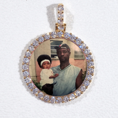 3D CIRCLE CUSTOM PICTURE PENDANT SMALL SIZE