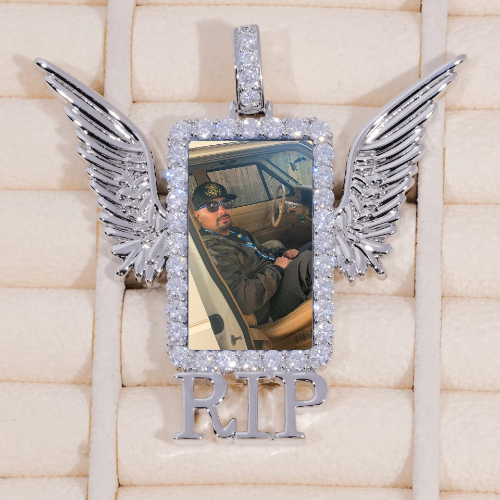 RIP WING 3D CUSTOM PICTURE PENDANT