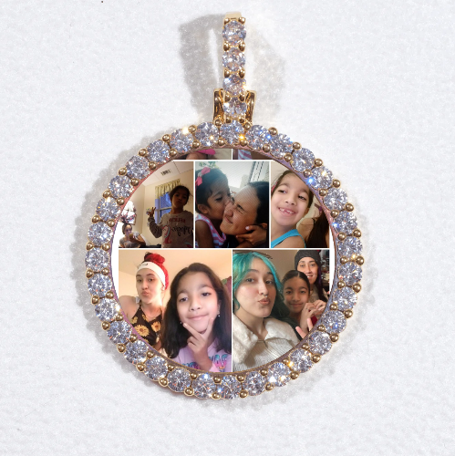 3D CIRCLE CUSTOM PICTURE PENDANT SMALL SIZE