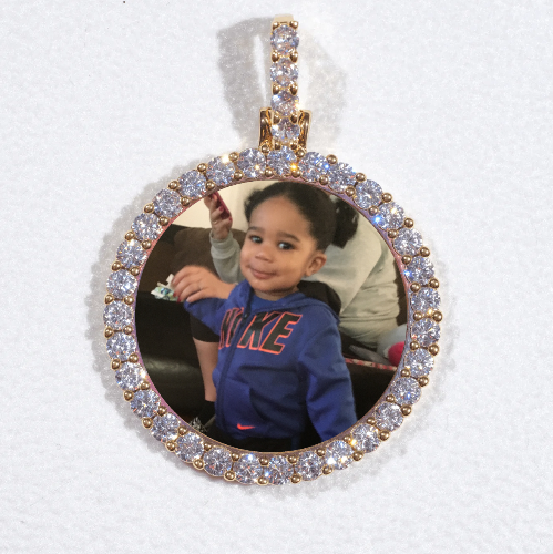 3D CIRCLE CUSTOM PICTURE PENDANT SMALL SIZE