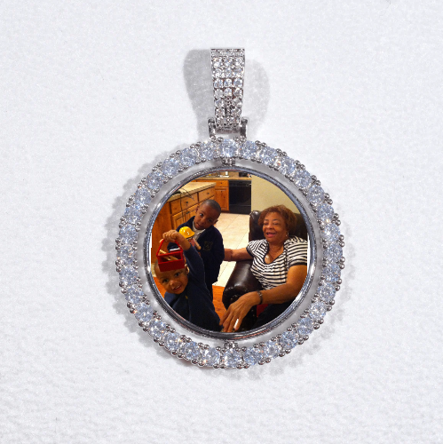 3D Spinning 2-Faced Custom Picture Pendant