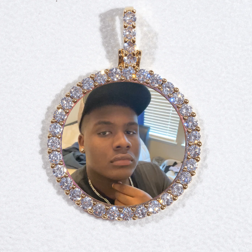 3D CIRCLE CUSTOM PICTURE PENDANT SMALL SIZE