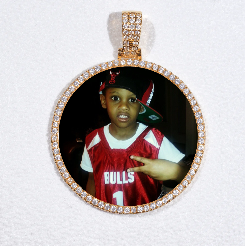MEDIUM 3D CIRCLE CUSTOM PICTURE PENDANT