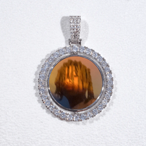 3D Spinning 2-Faced Custom Picture Pendant