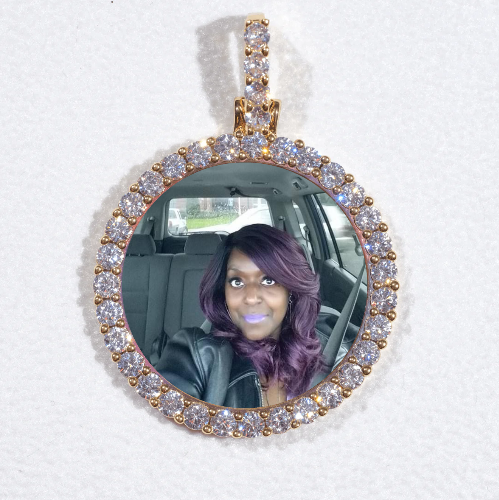 3D CIRCLE CUSTOM PICTURE PENDANT SMALL SIZE