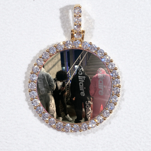 3D CIRCLE CUSTOM PICTURE PENDANT SMALL SIZE