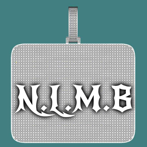 CUSTOM LETTER NECKLACE 3D BIG SQUARE