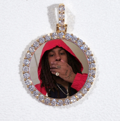 3D CIRCLE CUSTOM PICTURE PENDANT SMALL SIZE