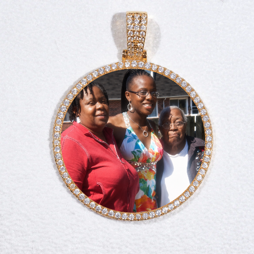 MEDIUM 3D CIRCLE CUSTOM PICTURE PENDANT