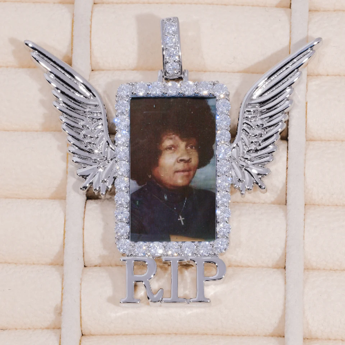 RIP WING 3D CUSTOM PICTURE PENDANT
