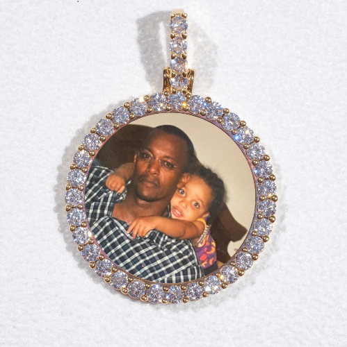 3D CIRCLE CUSTOM PICTURE PENDANT SMALL SIZE