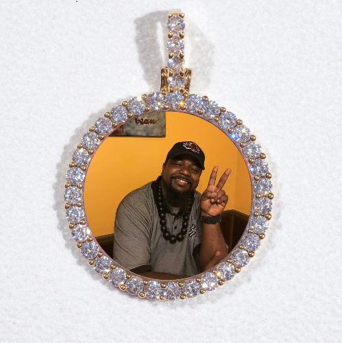 3D CIRCLE CUSTOM PICTURE PENDANT SMALL SIZE
