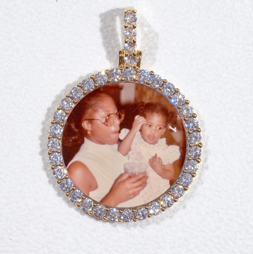 3D CIRCLE CUSTOM PICTURE PENDANT SMALL SIZE