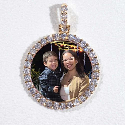 3D CIRCLE CUSTOM PICTURE PENDANT SMALL SIZE