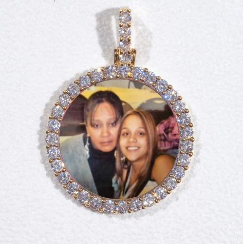 3D CIRCLE CUSTOM PICTURE PENDANT SMALL SIZE