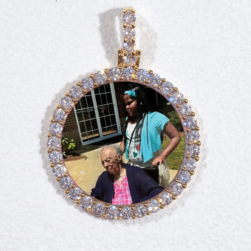 3D CIRCLE CUSTOM PICTURE PENDANT SMALL SIZE