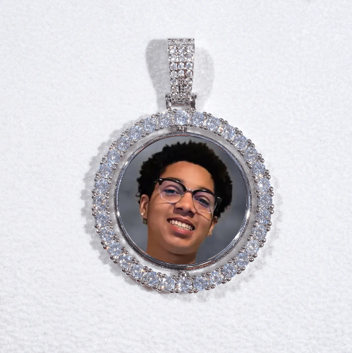 3D Spinning 2-Faced Custom Picture Pendant