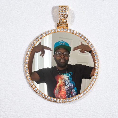 MEDIUM 3D CIRCLE CUSTOM PICTURE PENDANT