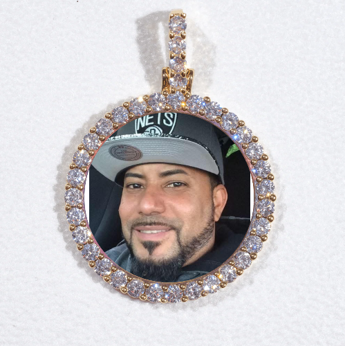 3D CIRCLE CUSTOM PICTURE PENDANT SMALL SIZE