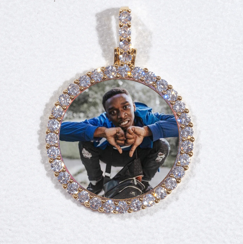 3D CIRCLE CUSTOM PICTURE PENDANT SMALL SIZE