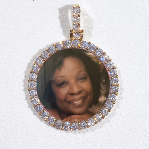 3D CIRCLE CUSTOM PICTURE PENDANT SMALL SIZE