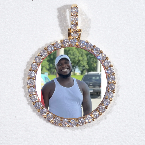 3D CIRCLE CUSTOM PICTURE PENDANT SMALL SIZE