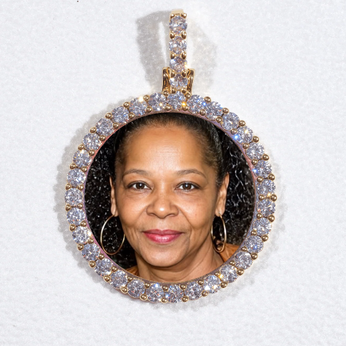 3D CIRCLE CUSTOM PICTURE PENDANT SMALL SIZE