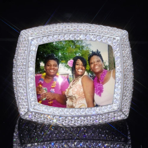 3D CUSTOM PICTURE ICED RING