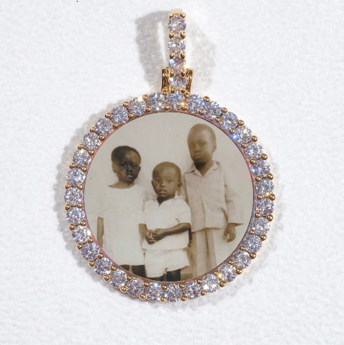3D CIRCLE CUSTOM PICTURE PENDANT SMALL SIZE