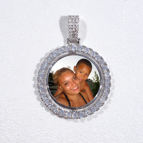 3D Spinning 2-Faced Custom Picture Pendant