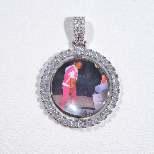 3D Spinning 2-Faced Custom Picture Pendant
