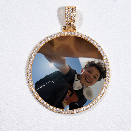 MEDIUM 3D CIRCLE CUSTOM PICTURE PENDANT