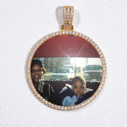 MEDIUM 3D CIRCLE CUSTOM PICTURE PENDANT