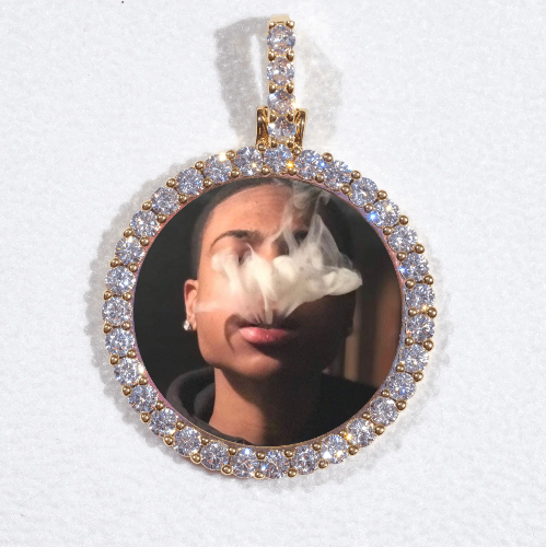 3D CIRCLE CUSTOM PICTURE PENDANT SMALL SIZE