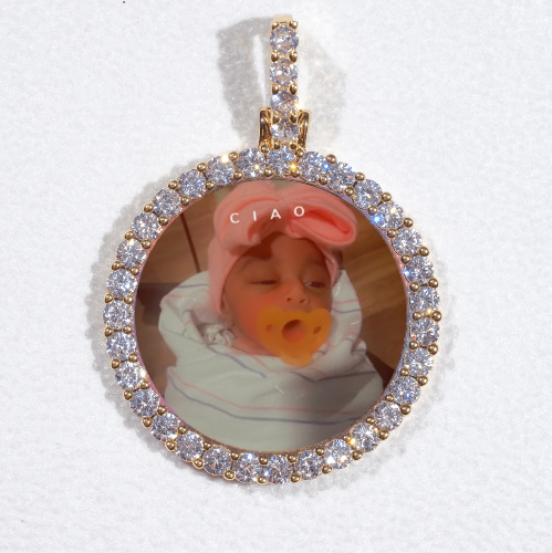 3D CIRCLE CUSTOM PICTURE PENDANT SMALL SIZE