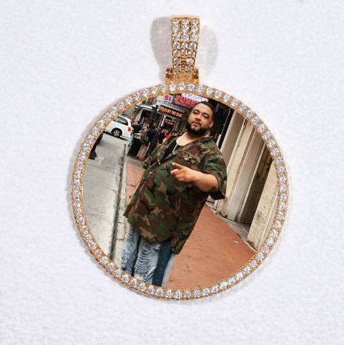 MEDIUM 3D CIRCLE CUSTOM PICTURE PENDANT