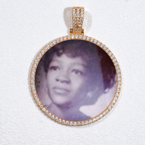 MEDIUM 3D CIRCLE CUSTOM PICTURE PENDANT