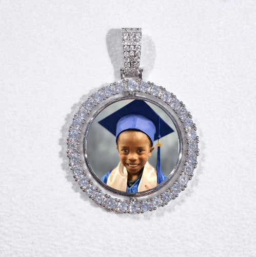 3D Spinning 2-Faced Custom Picture Pendant