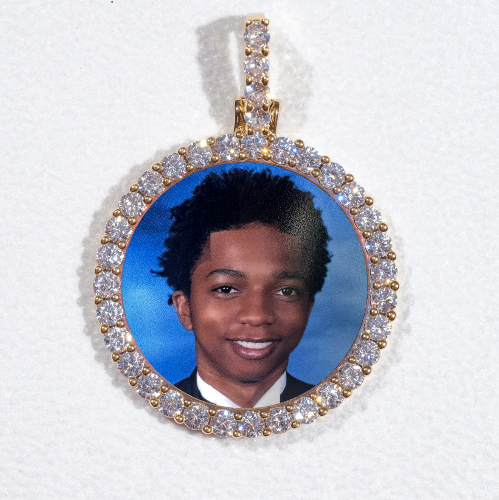 3D CIRCLE CUSTOM PICTURE PENDANT SMALL SIZE
